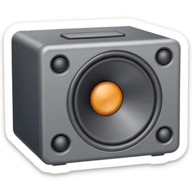 A Grey Speaker Box sticker
