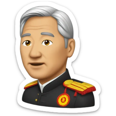kyrgyzstan president  sticker