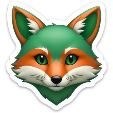 make 100 dollar bill with a fox head silhouette  sticker