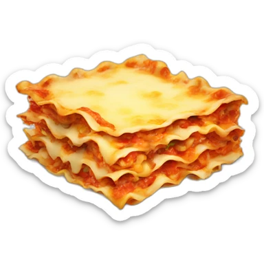 lasagna smiley sticker