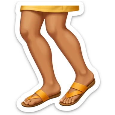 pied qui promène un pied  sticker