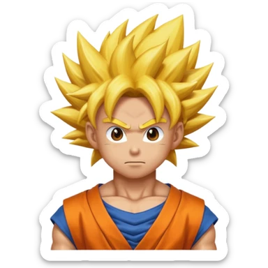 Goku super saiyan god sticker