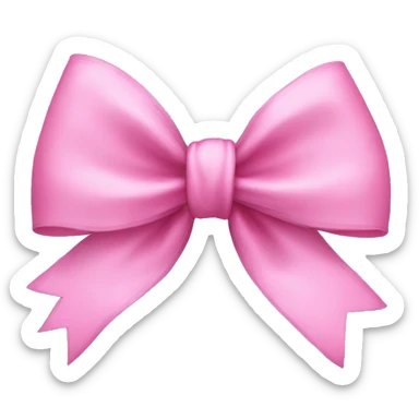 Pink bow sticker
