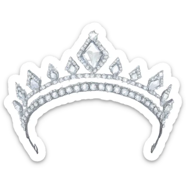 Dimond tiara sticker