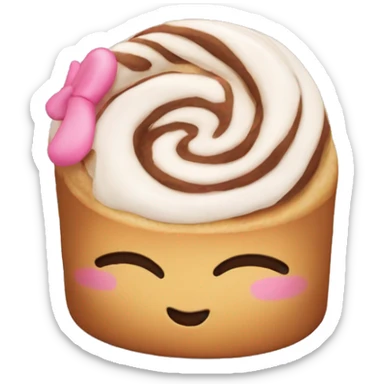 Cinaminroll with hello kitty sticker