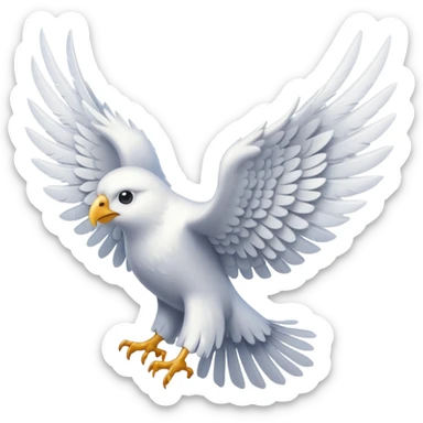 letter with wings sticker