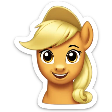 Applejack my little pony sticker