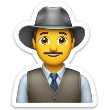 apoderado trabajando con alumno sticker