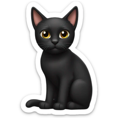 Gato Negro llamado max sticker