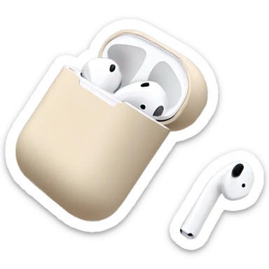 Airpods beige sticker