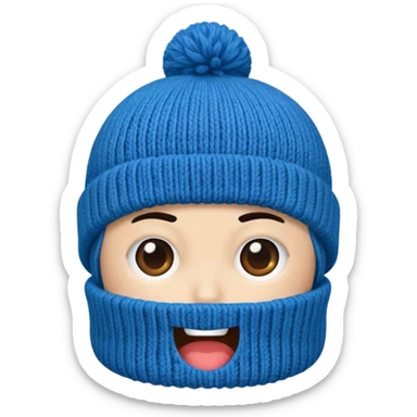 only a beanie, no person sticker