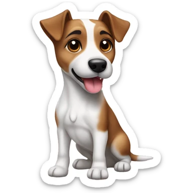 dog jack russel terrier sticker