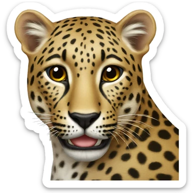 Leopard sticker