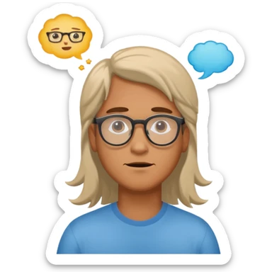 Me a man day dreaming about a Girl running in my thought bubble sticker