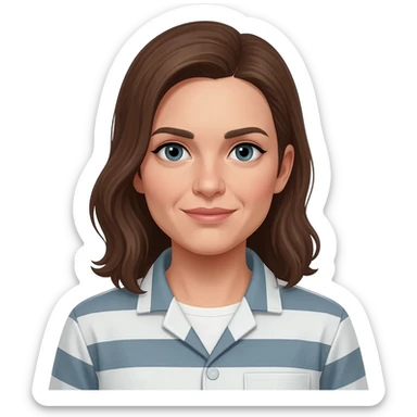 Women in straightjacket sticker