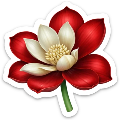 Flower, gem and garlic emoji sticker