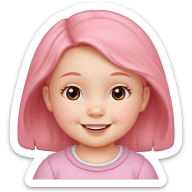 little baby girl sticker