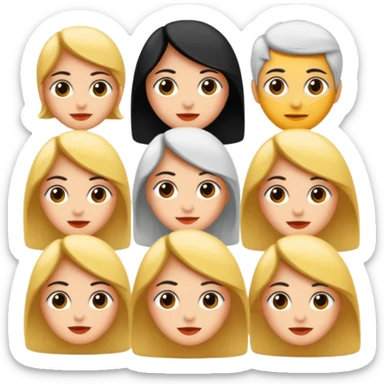 Saçları sarışın çok güzel ve çok uzun olan kadın sticker