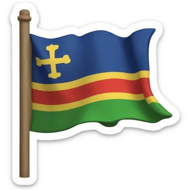 Bandera de la isla de sint Pedro en bonaire  sticker