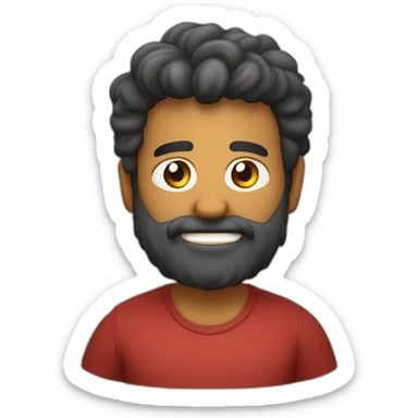 Garoto de pele escura gosdinho sem bigode tomando um latinha de cerveja sticker