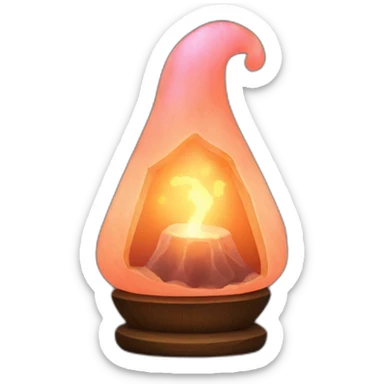 Spooky salt lamp sticker