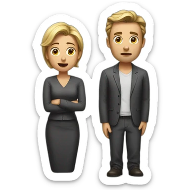 pleading husband sticker