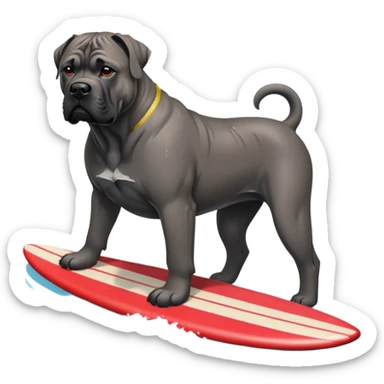 Cane corso surfing sticker