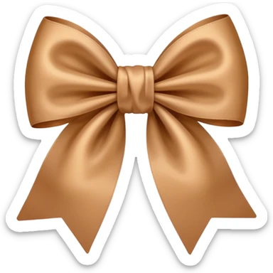 moño cafe claro sticker