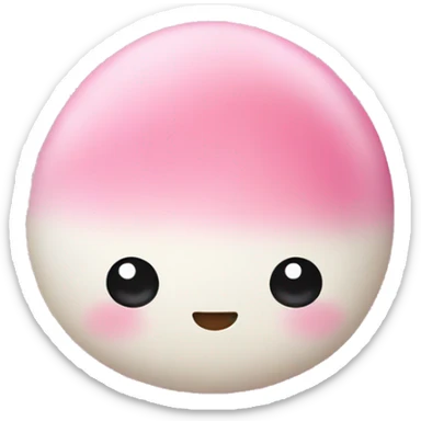 pink mochi  sticker