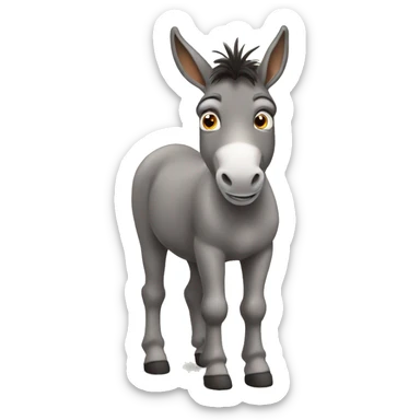 Donkey sticker