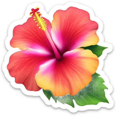 hawaiian flower  sticker