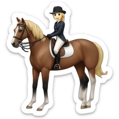 Equestrian_vosje sticker