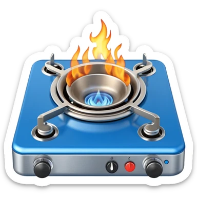 gas burner sticker