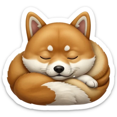 Shit zu sleeping sticker