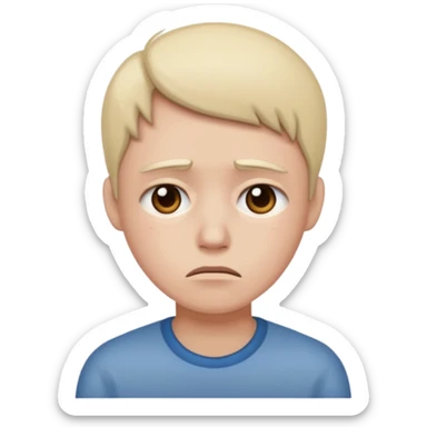 Sad and heartbroken and miserable  sticker