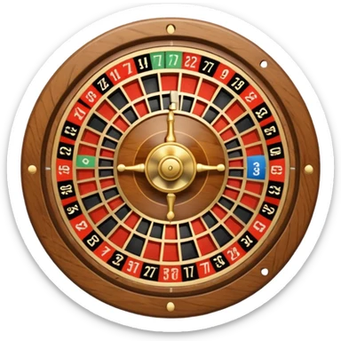 roulette wheel from one to seven sticker