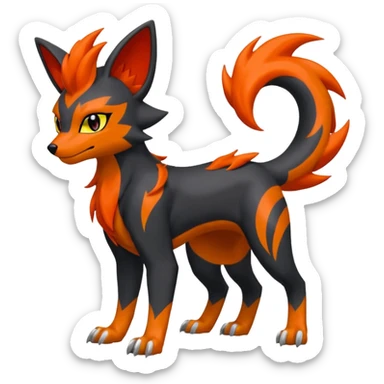 
Houndour-Torracat-Zorua-
Salandit-Fennekin-Fakémon-Digimon-fusion (full body) sticker