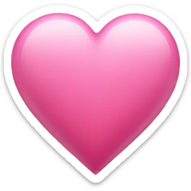 Pink heart sticker
