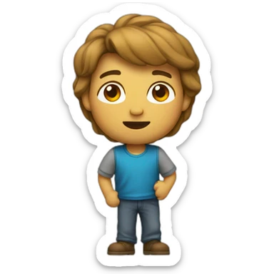 Voy en camino estilo Apple  sticker