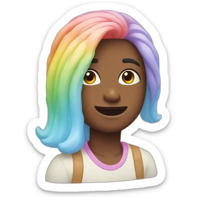 Pastel rainbow sticker