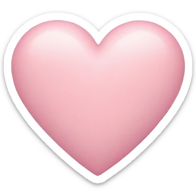 pastel pink heart  sticker