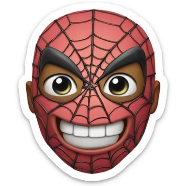 Cochon spider man sticker