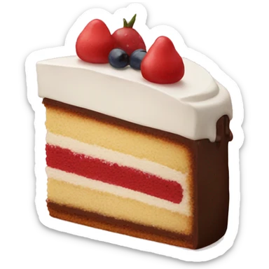 a piece of cake  sticker