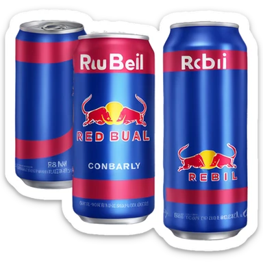 RedBull the Drink in Blue  sticker