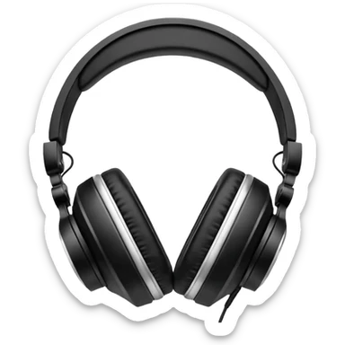 Белые наушники на них бантики в низу без девочки sticker