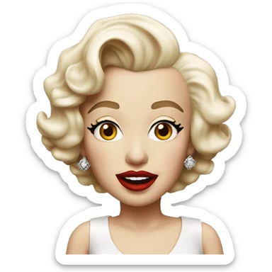 Marilyn Monroe realist sticker