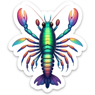 Mantis shrimp sticker