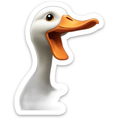 A silly goose sticker