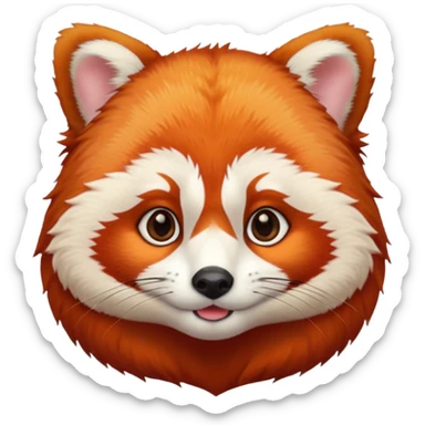 Good morning red panda sticker