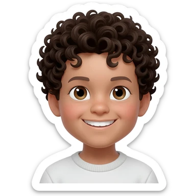 A jow boy with tight curled payos (side curls) sticker